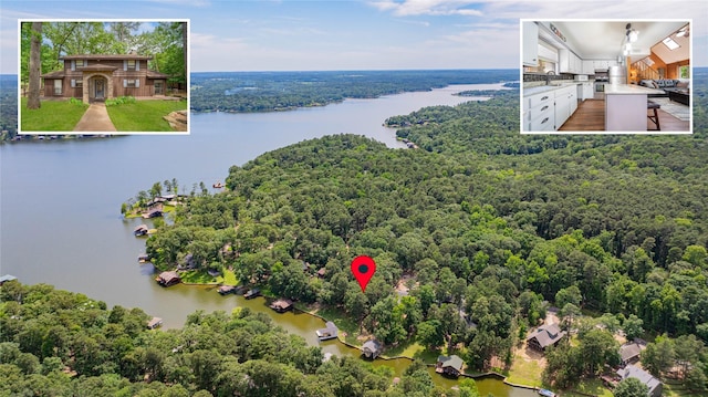 203 King Laurence, Scroggins, TX 75480 - bird's eye view of a nearby body of water
