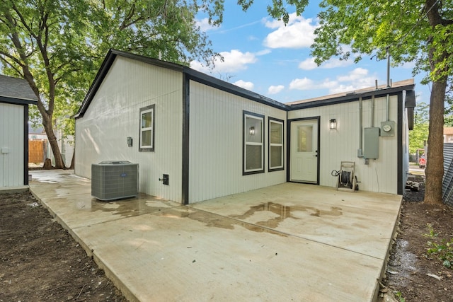 3009 Ave H, Fort Worth, TX 76105 - back of property with central AC and a patio