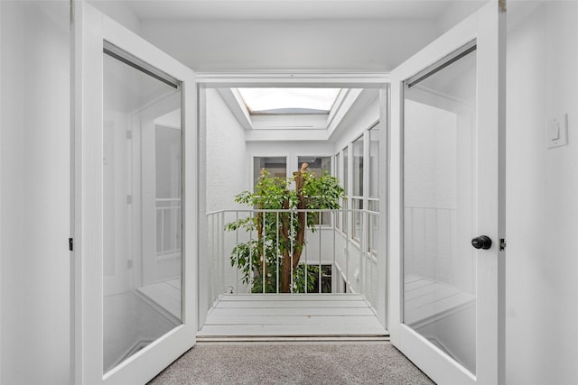 3227 Elizabeth St, Dallas, TX 75204 - unfurnished sunroom featuring a skylight