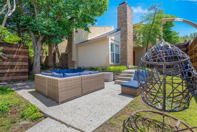 3227 Elizabeth St, Dallas, TX 75204 - view of patio / terrace with outdoor lounge area