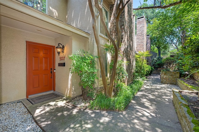 3227 Elizabeth St, Dallas, TX 75204 - property entrance featuring stucco siding