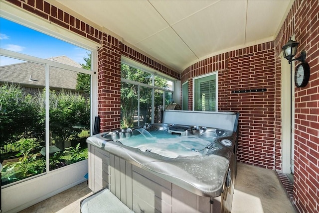 1304 Salsbury Cir, Murphy, TX 75094 - view of patio / terrace featuring a hot tub