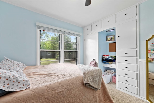 2202 Belmeade Ave, Brownwood, TX 76801 - carpeted bedroom with a ceiling fan