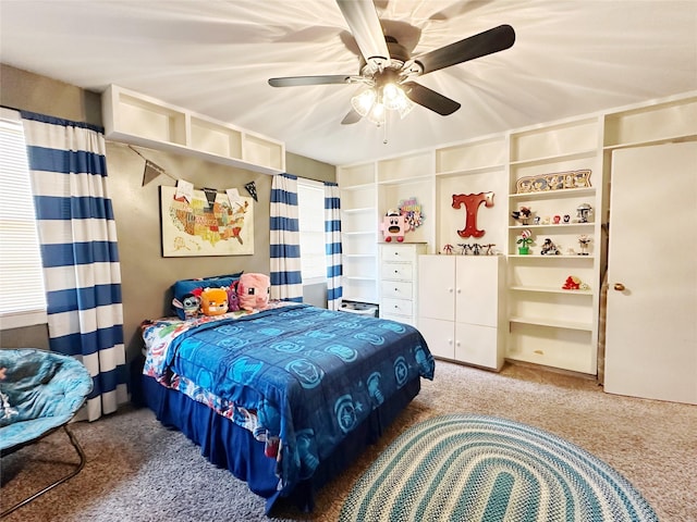 4098 Avondale St, Abilene, TX 79605 - bedroom featuring carpet floors and a ceiling fan