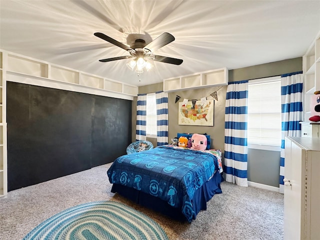 4098 Avondale St, Abilene, TX 79605 - bedroom featuring carpet floors, baseboards, and a ceiling fan