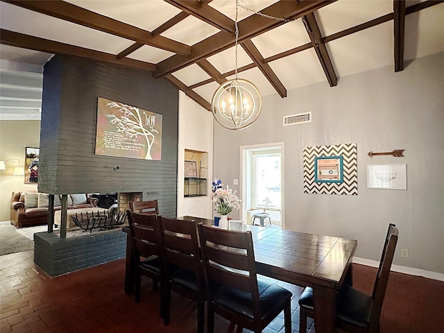4098 Avondale St, Abilene, TX 79605 - dining room with baseboards and a chandelier