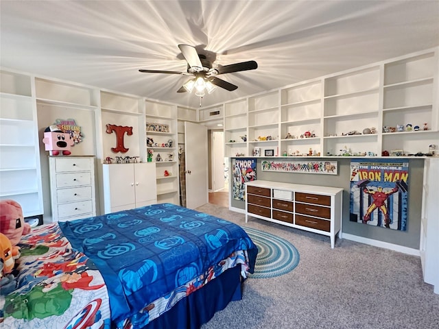 4098 Avondale St, Abilene, TX 79605 - carpeted bedroom with a ceiling fan