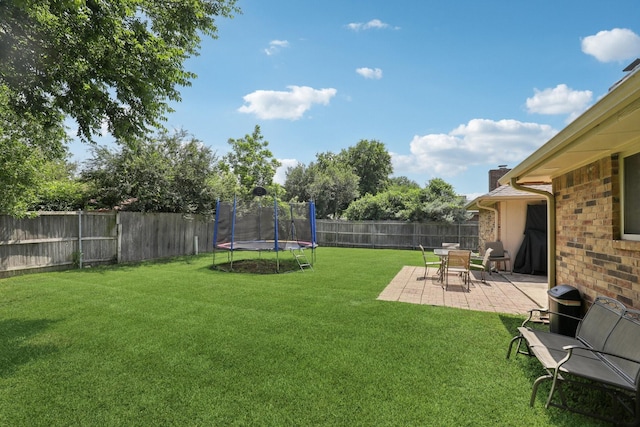 9 Chimney Rock Dr, Trophy Club, TX 76262 - view of yard featuring a trampoline and a patio