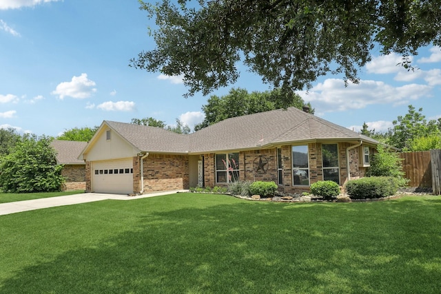 9 Chimney Rock Dr, Trophy Club, TX 76262 - single story home with brick siding, a garage, concrete driveway, and a shingled roof