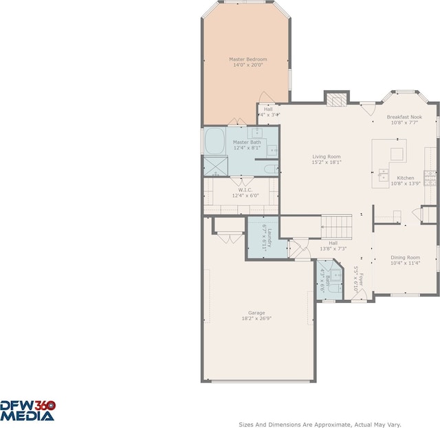 8901 Elbe Trl, Fort Worth, TX 76118 - home floor plan