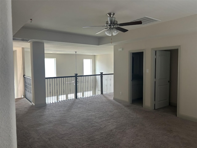 1308 Carlet Dr, Little Elm, TX 75068 - carpeted empty room featuring ceiling fan and baseboards