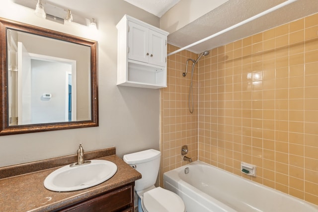 3233 Princess St, Bedford, TX 76021 - full bathroom with toilet, vanity, and shower / tub combination