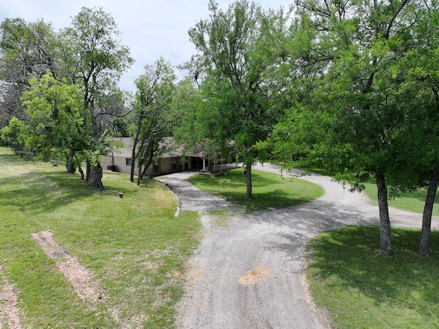 677 Fm 3356, Van Alstyne, TX 75495 - view of front facade with a front lawn and curved driveway