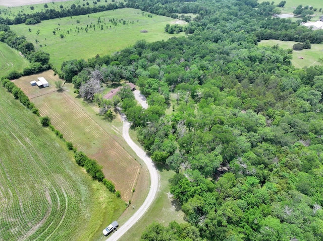 677 Fm 3356, Van Alstyne, TX 75495 - aerial overview of property's location with rural landscape and rows of crops