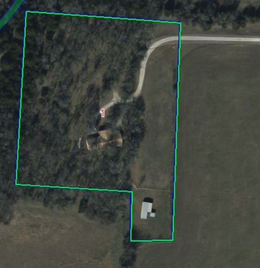 677 Fm 3356, Van Alstyne, TX 75495 - aerial map of property and surrounding area featuring property parcel outlined