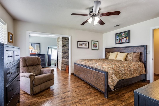 677 Fm 3356, Van Alstyne, TX 75495 - bedroom with wood finished floors, a ceiling fan, and baseboards