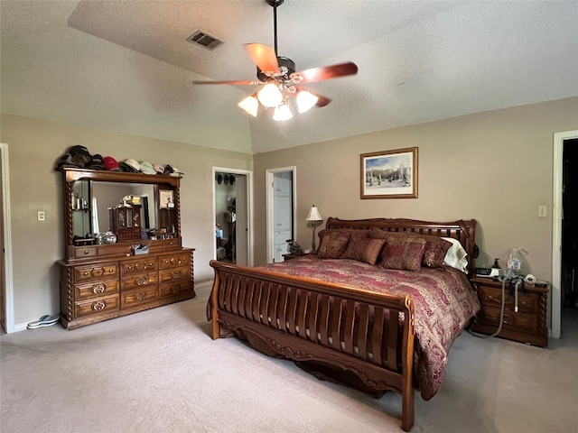 2101 Chase Bnd, Shreveport, LA 71118 - carpeted bedroom with a ceiling fan and a textured ceiling