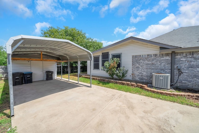 736 Lionel Way, Fort Worth, TX 76108 - view of parking / parking lot with concrete driveway and a carport