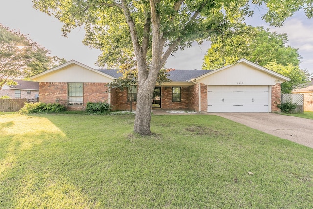 1510 Surry Place Dr, Cleburne, TX 76033 - ranch-style house with brick siding, a garage, and concrete driveway