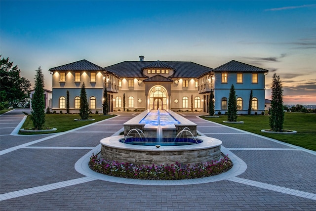 2449 Mountain View Ct, Cedar Hill, TX 75104 - view of property at dusk