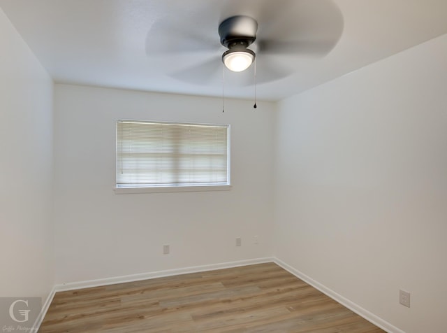 2031 Beth Ln, Shreveport, LA 71118 - empty room with ceiling fan, light wood-style floors, and baseboards
