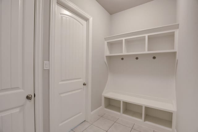 1305 Xeraco Dr, Little Elm, TX 75068 - mudroom featuring light tile patterned floors and baseboards
