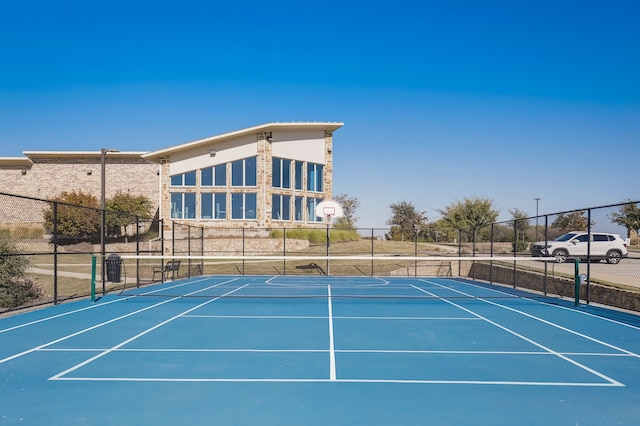1305 Xeraco Dr, Little Elm, TX 75068 - view of tennis court with community basketball court