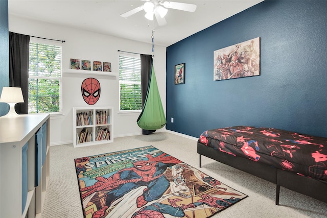 1356 Portsmouth Dr, Providence Village, TX 76227 - carpeted bedroom featuring baseboards and ceiling fan