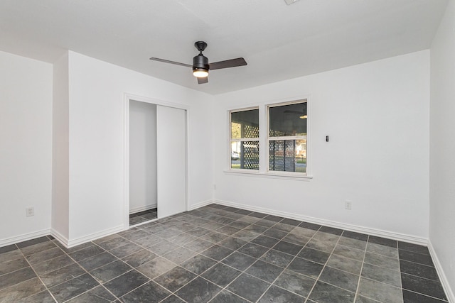 111 Leighton Dr, Terrell, TX 75160 - empty room with ceiling fan and baseboards