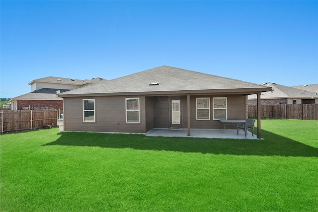 100 Samuel St, Denton, TX 76207 - rear view of house featuring a patio area and roof with shingles