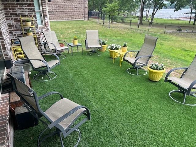 2663 Rodeo Dr, Quinlan, TX 75474 - view of yard with a water view