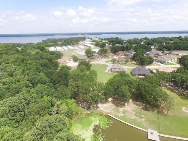2663 Rodeo Dr, Quinlan, TX 75474 - aerial perspective of suburban area with a large body of water