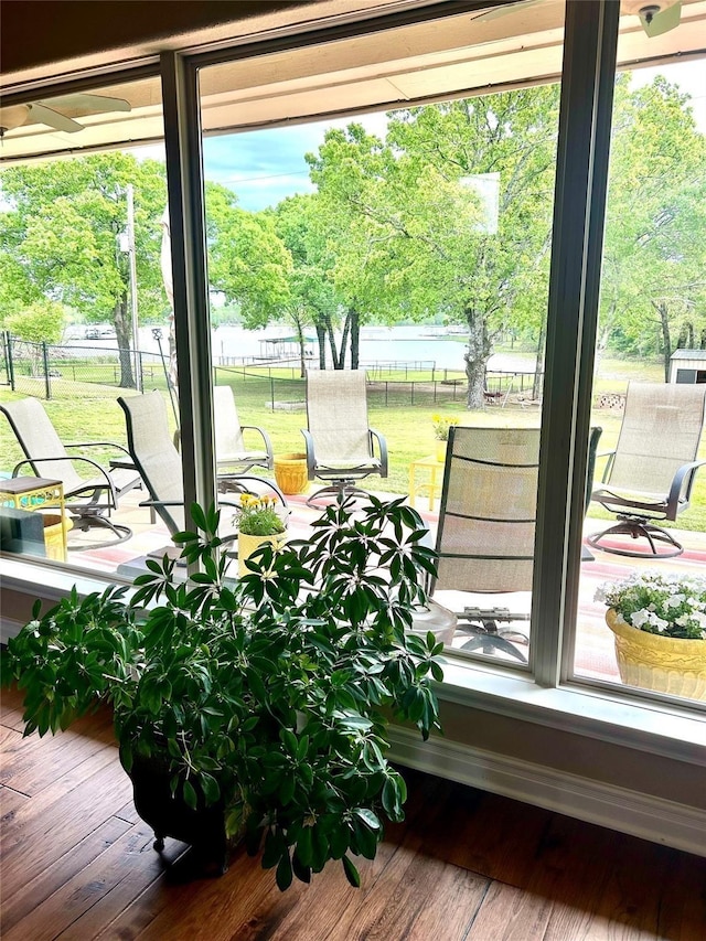 2663 Rodeo Dr, Quinlan, TX 75474 - view of sunroom / solarium