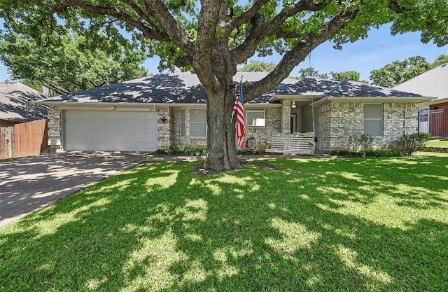 685 Cardinal Ridge Rd, Burleson, TX 76028 - view of front facade with an attached garage, concrete driveway, and brick siding