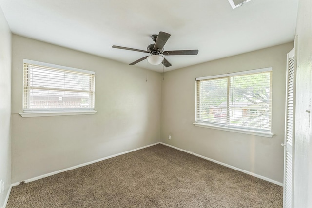 311 Franklin Dr, Euless, TX 76040 - carpeted spare room with ceiling fan and baseboards