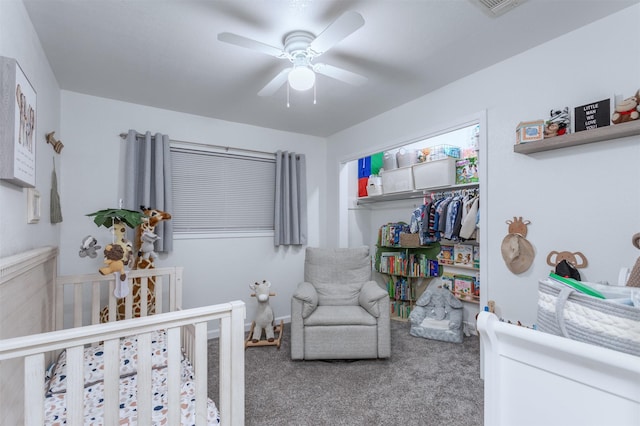502 E Alexander Ln, Euless, TX 76040 - carpeted bedroom featuring a closet and ceiling fan