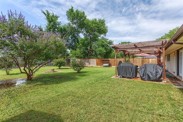 502 E Alexander Ln, Euless, TX 76040 - view of yard with a pergola