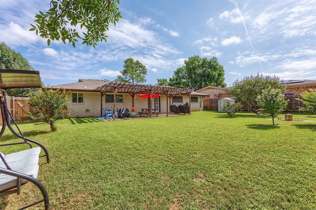 502 E Alexander Ln, Euless, TX 76040 - view of yard with a pergola and a patio