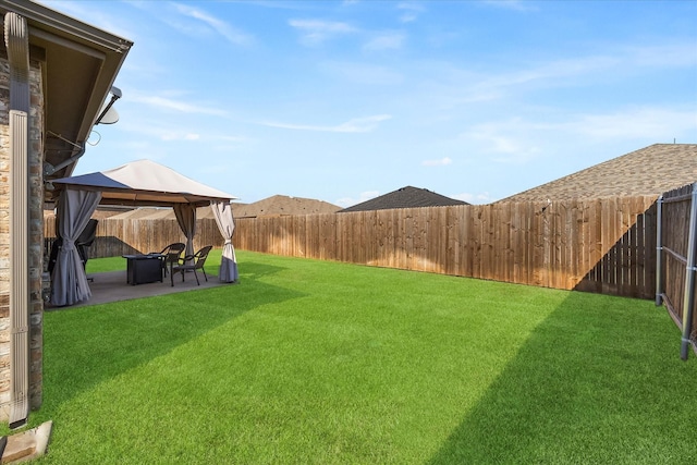 812 Draper Dr, Fate, TX 75189 - view of yard with a gazebo and a patio area