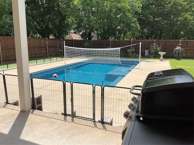 2916 Wilsonwood Way S, Sherman, TX 75092 - view of pool featuring a fenced backyard, a grill, and a patio area