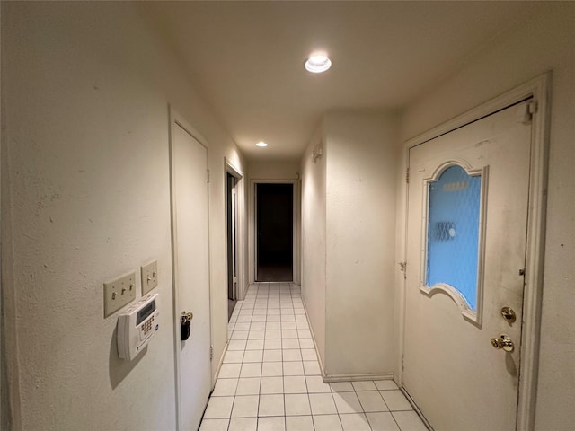 9706-9708 Springtree, Dallas, TX 75243 - hall with light tile patterned flooring and recessed lighting