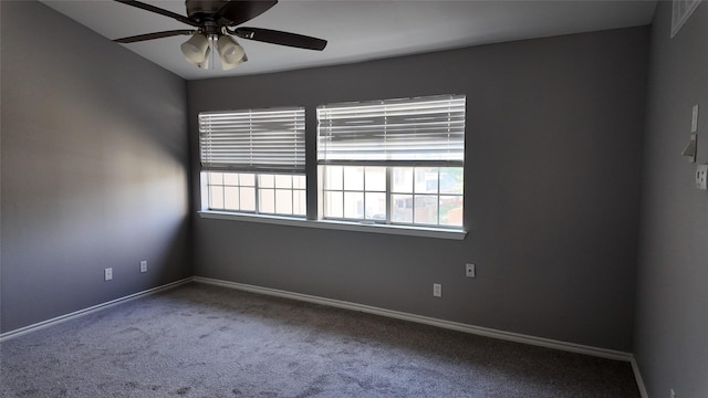 2405 Northlake Ct, Irving, TX 75038 - unfurnished room featuring carpet, a ceiling fan, and baseboards