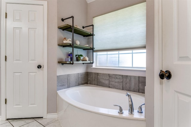 601 Natchez Ct, Hurst, TX 76054 - full bathroom with a bath and tile patterned floors