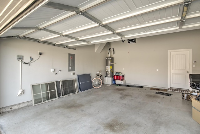 3713 Blessington Dr, Frisco, TX 75036 - garage with electric panel, water heater, and a garage door opener