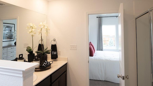 1912 Coleto Rd, Crandall, TX 75114 - ensuite bathroom featuring vanity and a shower with door