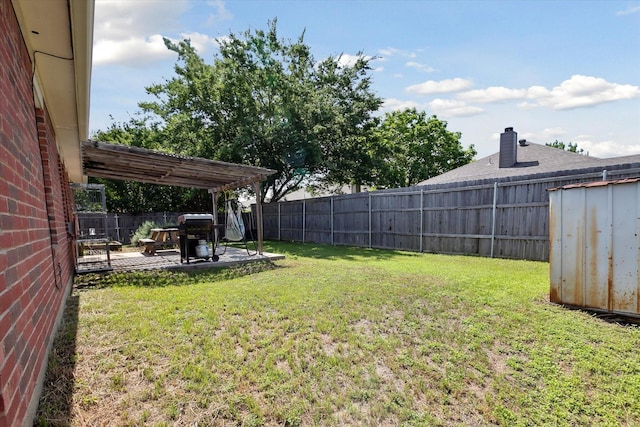 521 Ryan St, Saginaw, TX 76179 - view of yard with a patio and a pergola