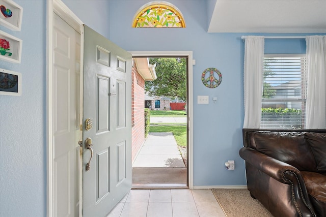 521 Ryan St, Saginaw, TX 76179 - foyer entrance with light tile patterned flooring and baseboards