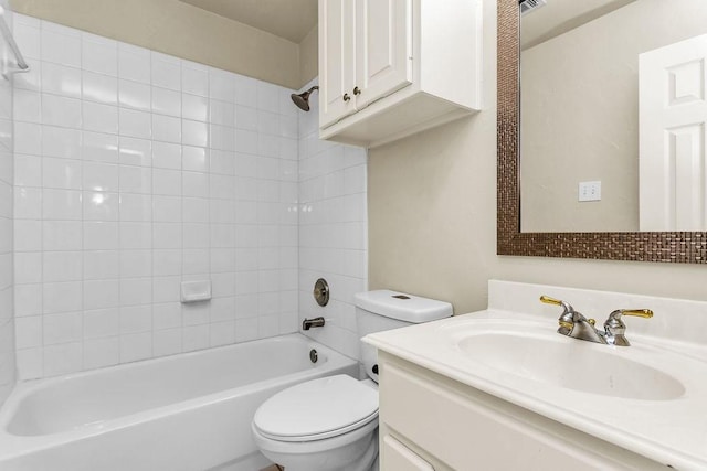 5909 Woodwind Dr, Plano, TX 75093 - full bath featuring toilet, vanity, and shower / tub combination