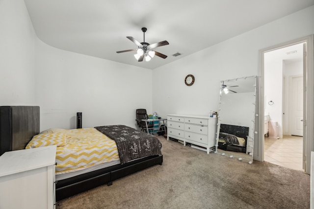 5005 Dominion Blvd, Irving, TX 75038 - carpeted bedroom with ceiling fan