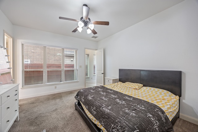 5005 Dominion Blvd, Irving, TX 75038 - bedroom with carpet floors, baseboards, and a ceiling fan